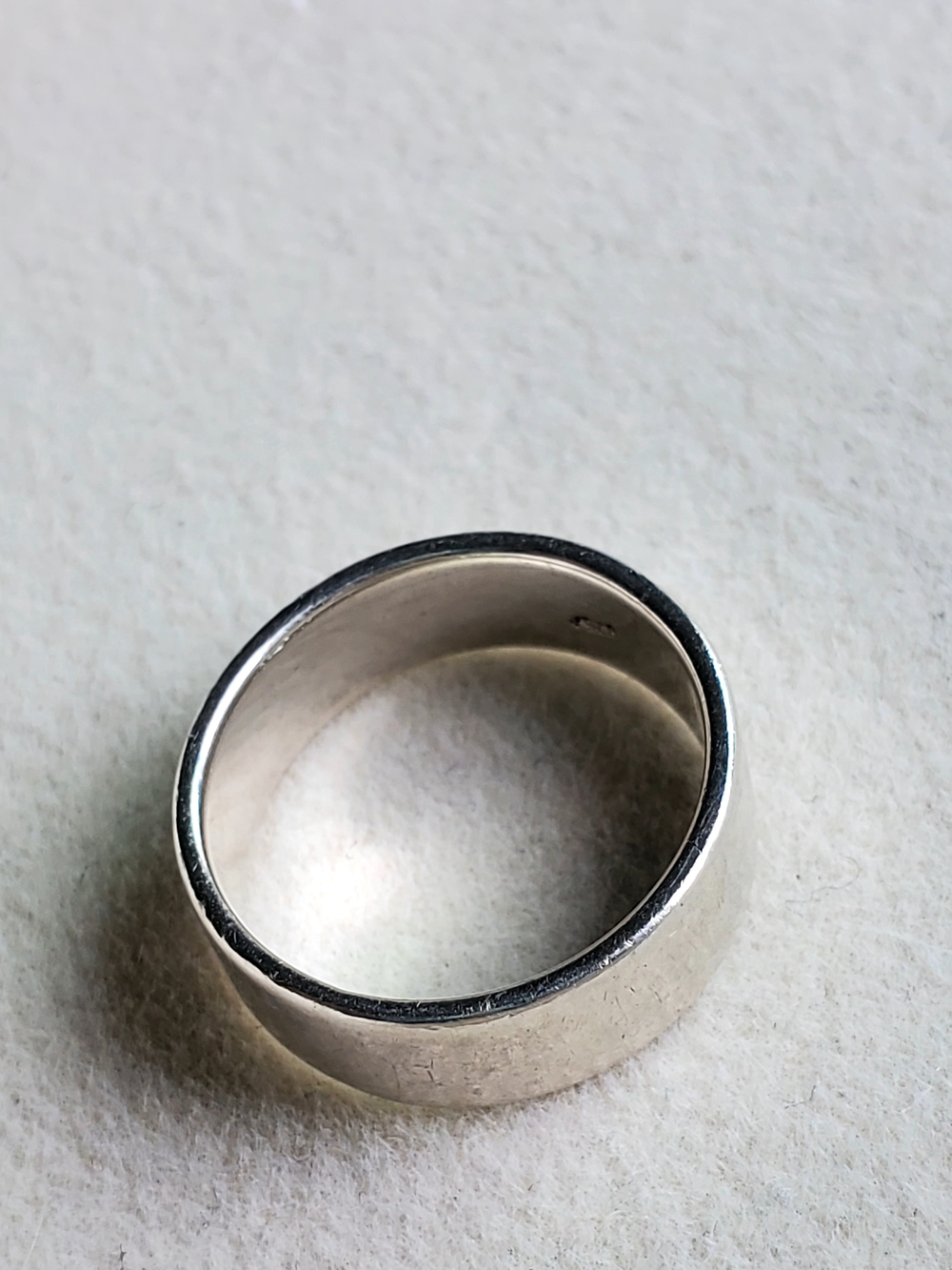925 Classic Sterling Silver Band Ring • 3.86 g - Picture 3 of 6